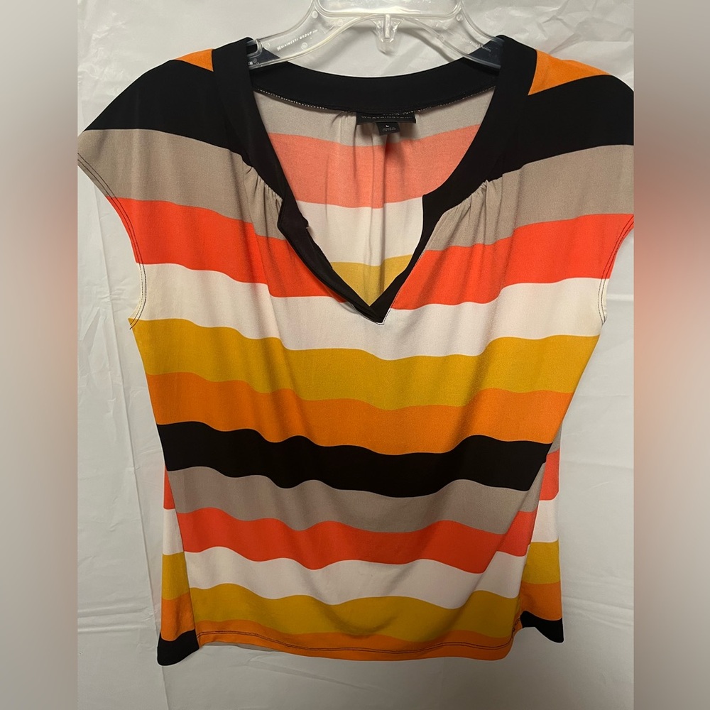 Worthington Large striped no sleeve blouse